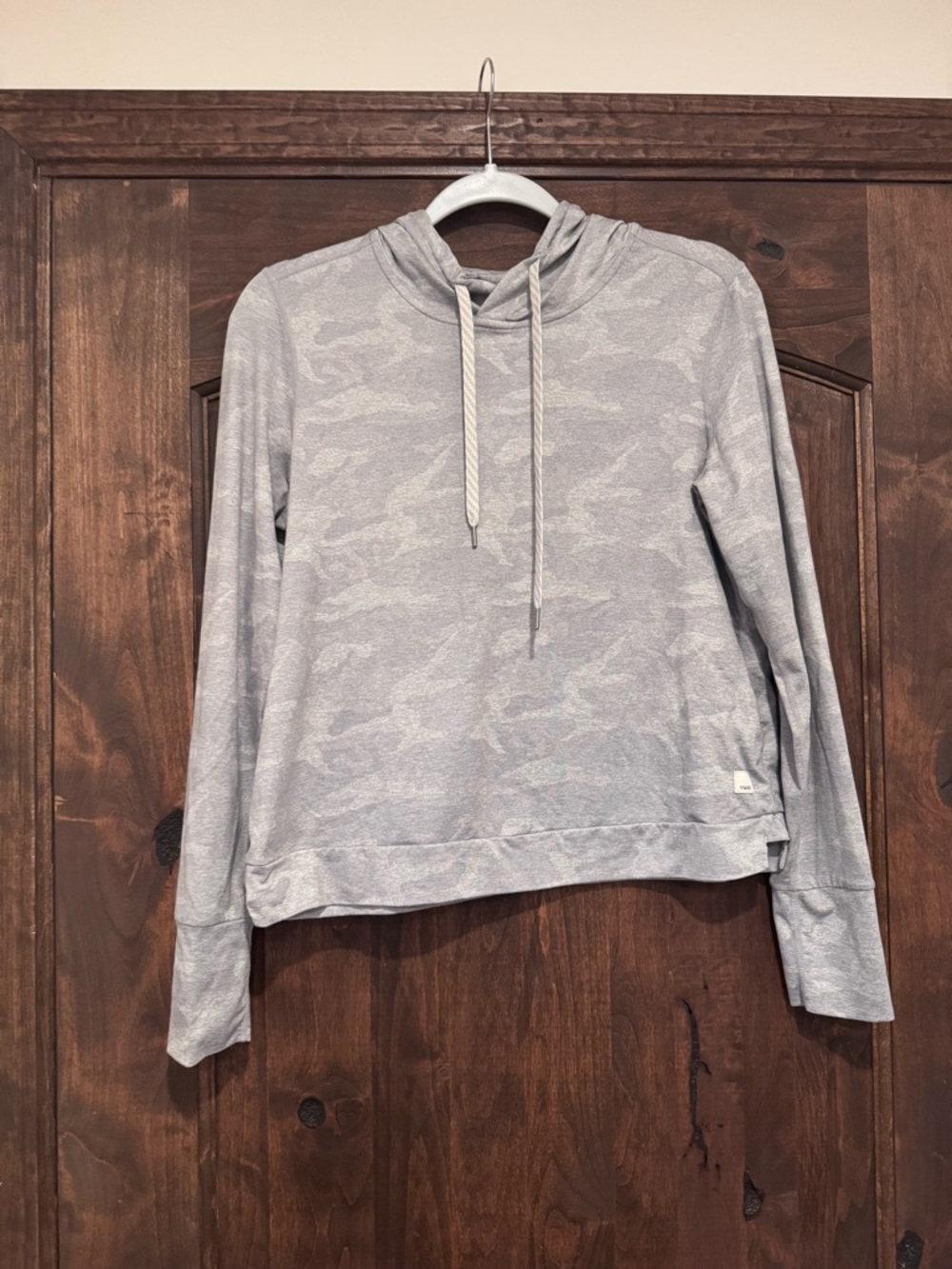 Vuori Light Gray Camo Pullover Hoodie